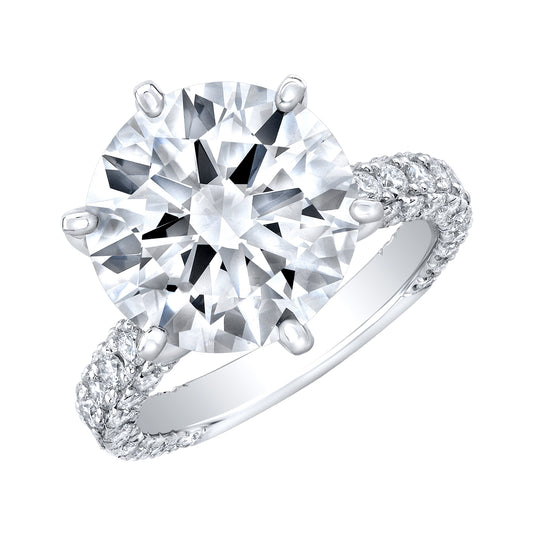 Modern Style Diamond Engagement Ring