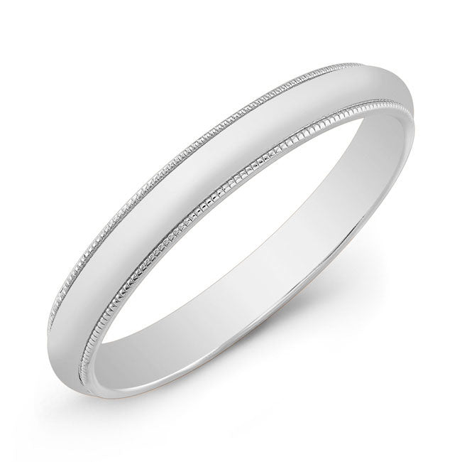 3.00mm Engraved Comfort Fit Wedding Band