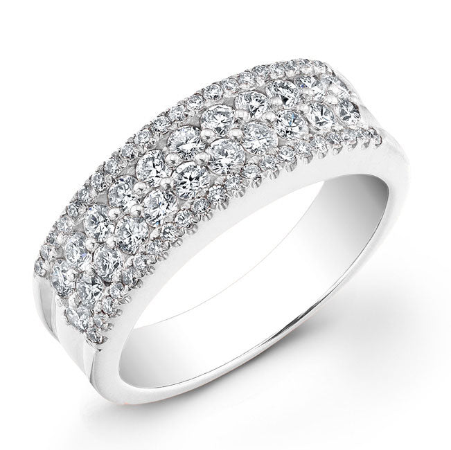 Modern Style Diamond Wedding Band