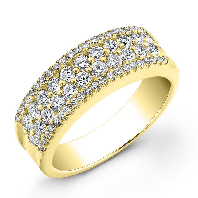 Modern Style Diamond Wedding Band