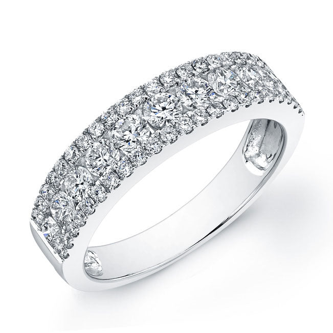 Modern Style Diamond Wedding Band