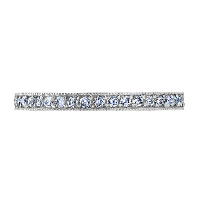 Vintage Style Eternity Diamond Wedding Band