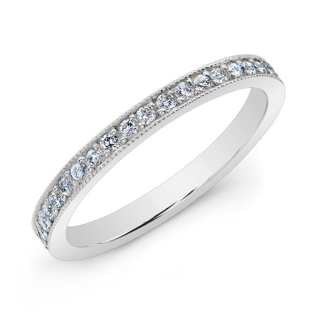 Vintage Style Eternity Diamond Wedding Band