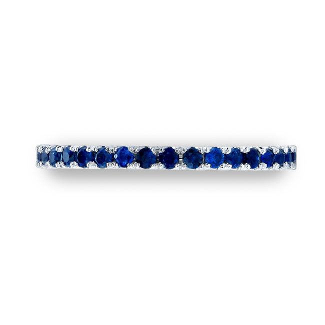 Modern Style Eternity Sapphire Wedding Band