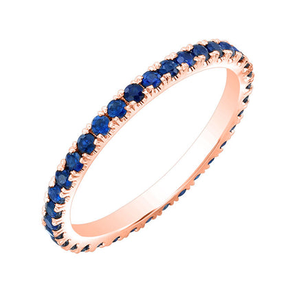 Modern Style Eternity Sapphire Wedding Band