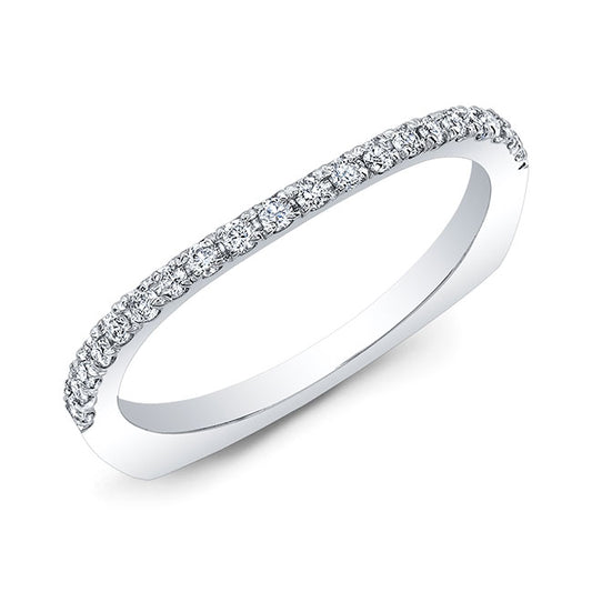 Modern Style Diamond Wedding Band