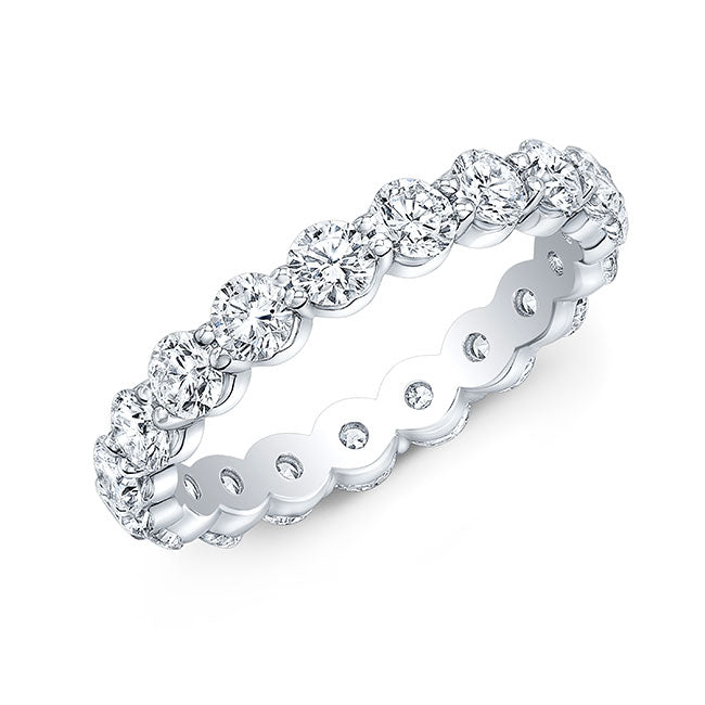 Modern Style Eternity Diamond Wedding Band