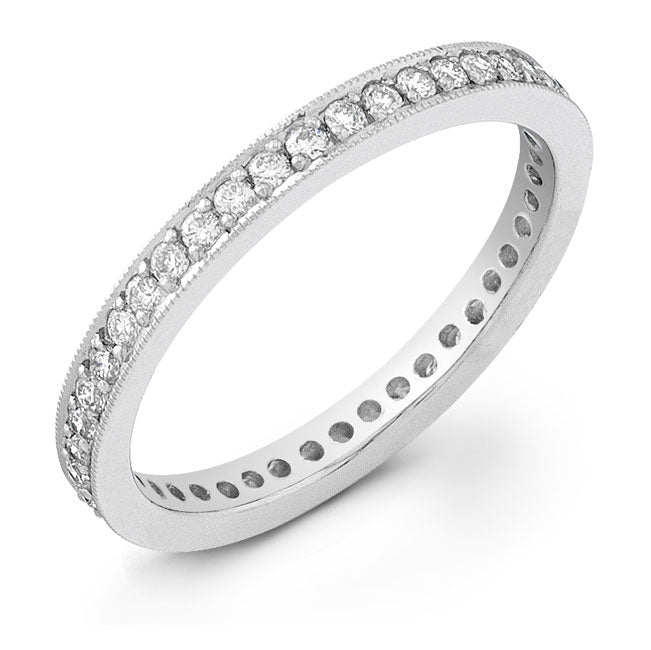 Vintage Style Eternity Diamond Wedding Band