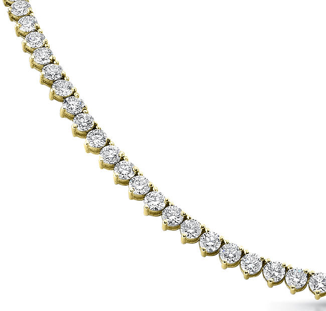 Modern Style 26" Diamond Tennis Necklace